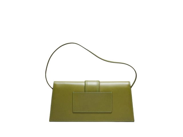 Jacquemus Jacquemus Le Bambino Long In Smooth Leather With Gold Metal Hardware Khaki - view 2