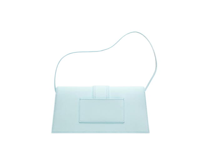 Jacquemus Jacquemus Le Bambino Long In Smooth Leather With Gold Metal Hardware Pale Blue - view 2