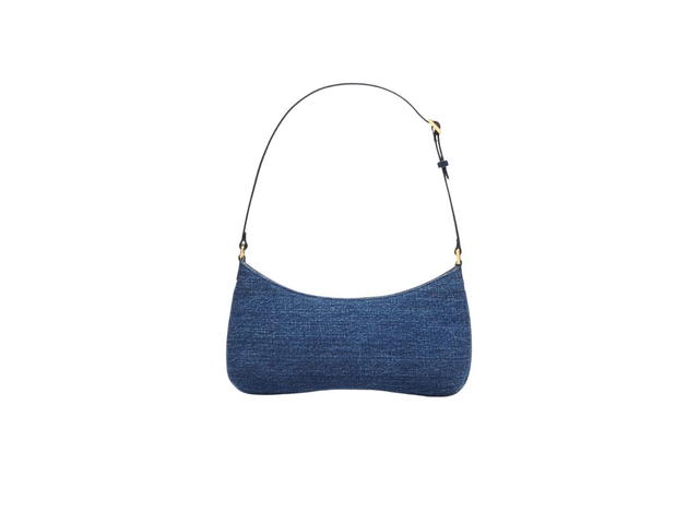 Jacquemus Jacquemus Le Bisou Denim With Gold Metal Hardware And Logo Blue - view 2