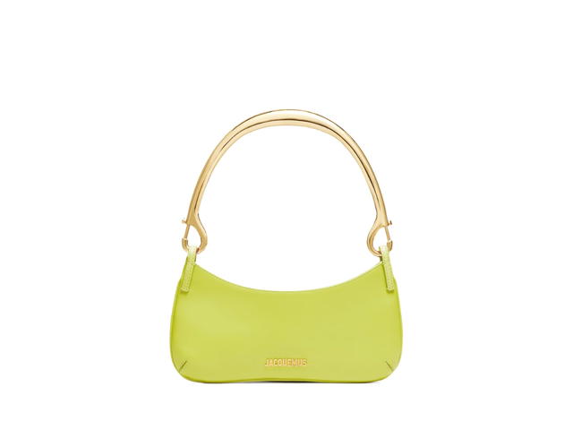 Jacquemus Jacquemus Le Bisou Mousqueton In Cowskin-Lining-Cotton With Gold Metal Carabiner Strap-Logo-Hardware Green - view 1
