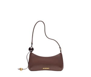 Buy Jacquemus Le Bisou Perle In Smooth Cowskin Leather With Gold Metal Logo And Hardware Medium Brown at Sasom – Authentic and Ready to Ship