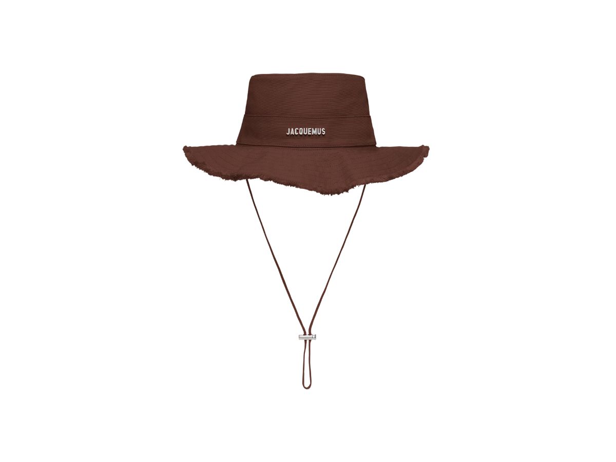 Jacquemus Jacquemus Le Bob Artichaut Frayed Expedition Hat Brown