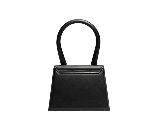 Jacquemus Jacquemus Le Chiquito Moyen In Leather With Gold Metal Logo And Hardware Black - view 2