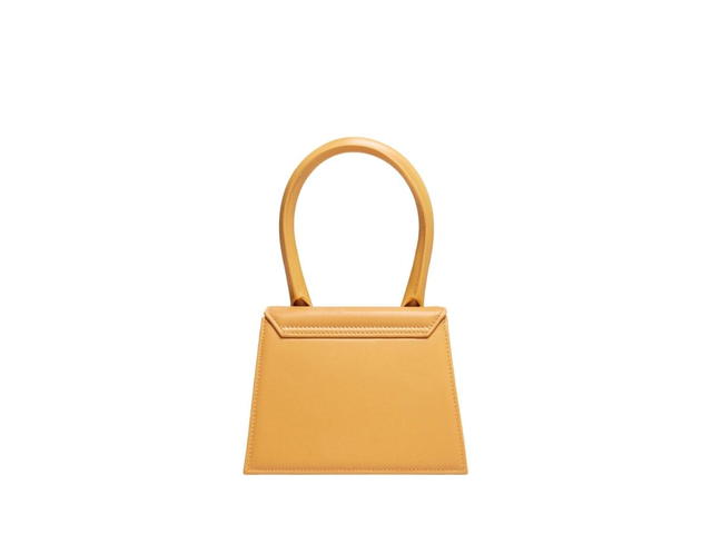 Jacquemus Jacquemus Le Chiquito Moyen In Smooth Leather With Gold Metal Hardware Dark Yellow - view 2