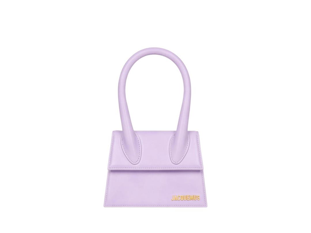 Jacquemus Jacquemus Le Chiquito Moyen In Smooth Leather With Gold Metal Hardware Lilac