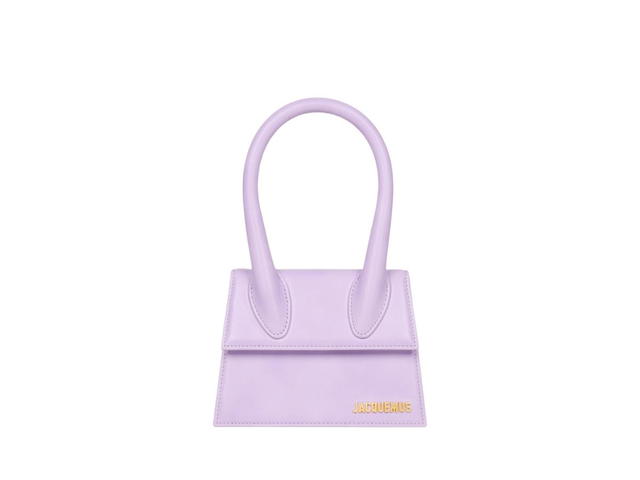 Jacquemus Jacquemus Le Chiquito Moyen In Smooth Leather With Gold Metal Hardware Lilac - view 1