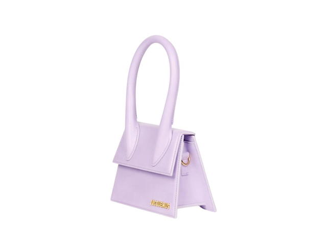 Jacquemus Jacquemus Le Chiquito Moyen In Smooth Leather With Gold Metal Hardware Lilac - view 3