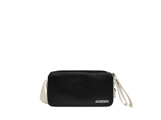 Jacquemus Jacquemus Le Cuerda Horizontal In Cowskin With Silver Metal Logo-Hardware Natural-Black - view 1