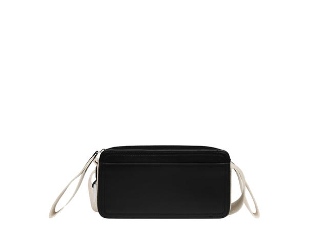 Jacquemus Jacquemus Le Cuerda Horizontal In Cowskin With Silver Metal Logo-Hardware Natural-Black - view 2