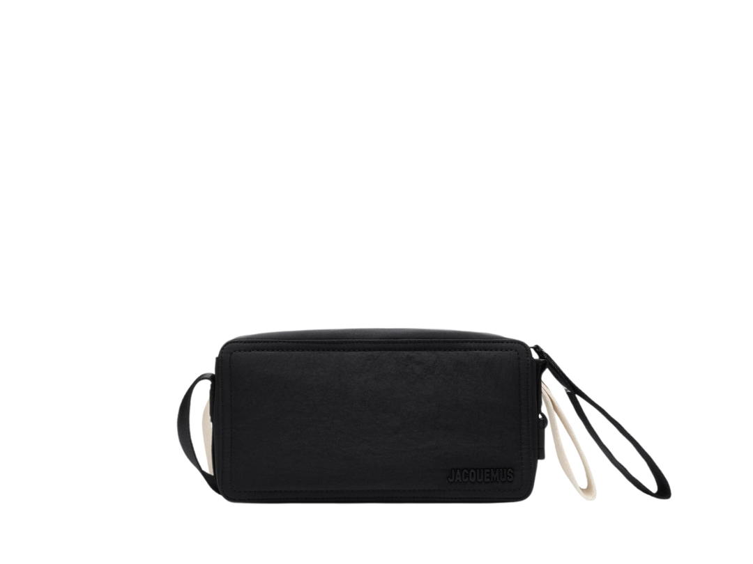 Jacquemus Jacquemus Le Cuerda Horizontal In Nylon With Black Silver Metal Logo-Hardware Black