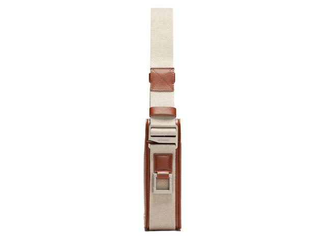 Jacquemus Jacquemus Le Cuerda Vertical Le Raphia In Smooth Leather With Silver Metal Logo And Hardware Brown - view 2