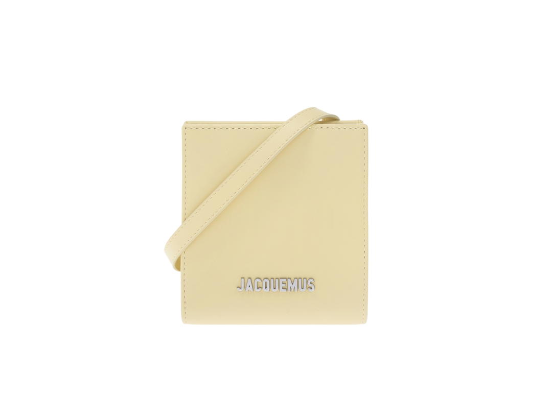 Jacquemus Jacquemus Le Gadjo In Leather With Silver Hardware Yellow