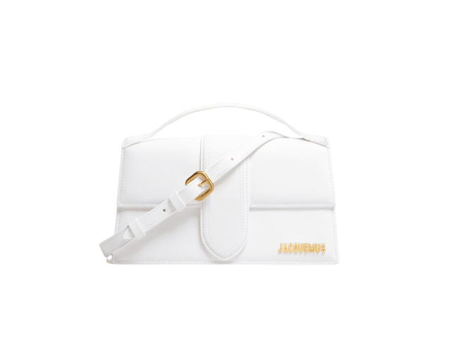 Jacquemus Jacquemus Le Grand Bambino Handbag With Adjustable Crossbody Strap White - view 1
