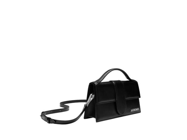 Jacquemus Jacquemus Le Grand Bambino In Cowskin-Lining With Silver Metal Logo And Hardware Black-Silver - view 3