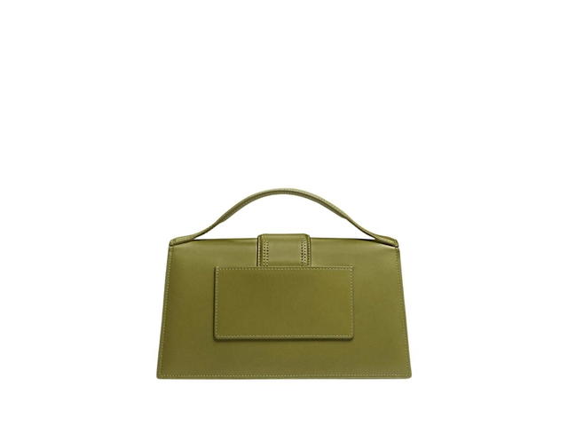 Jacquemus Jacquemus Le Grand Bambino In Smooth Leather With Gold Metal Hardware Khaki - view 2