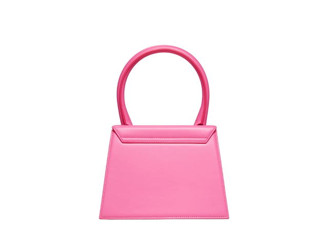 Jacquemus Jacquemus Le Grand Chiquito In Cowskin With Gold Metal Logo-Hardware Pink - view 2
