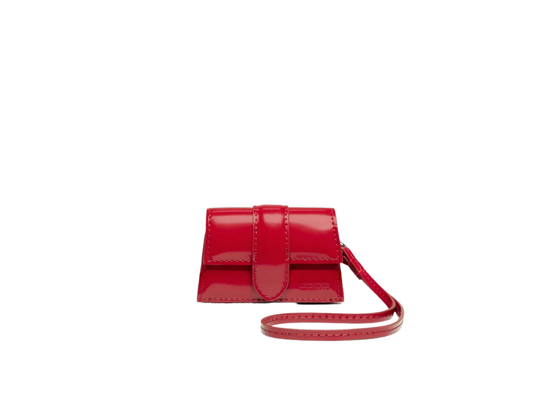 Jacquemus Jacquemus Le Porte Bambino In Calf Leather With Silver Metal Hardware Red