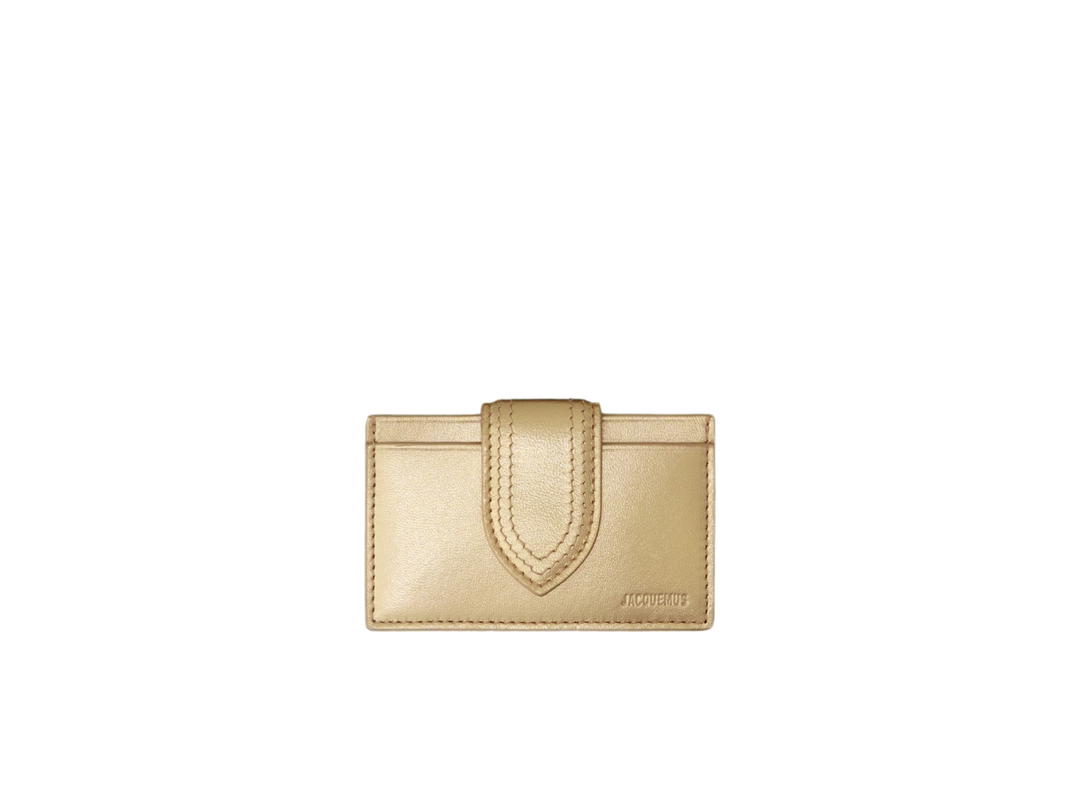 Jacquemus Jacquemus Le Porte Carte Bambino In Lambskin Gold