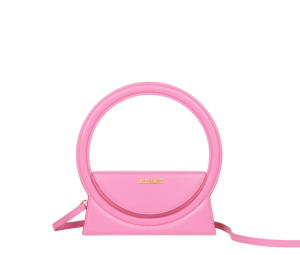 Buy Jacquemus Le Sac Rond In Smooth leather Structured Round With Gold Metal Hardware Pink at Sasom – Authentic and Ready to Ship