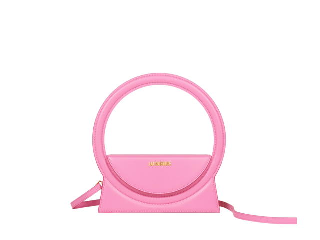Jacquemus Jacquemus Le Sac Rond In Smooth leather Structured Round With Gold Metal Hardware Pink - view 1