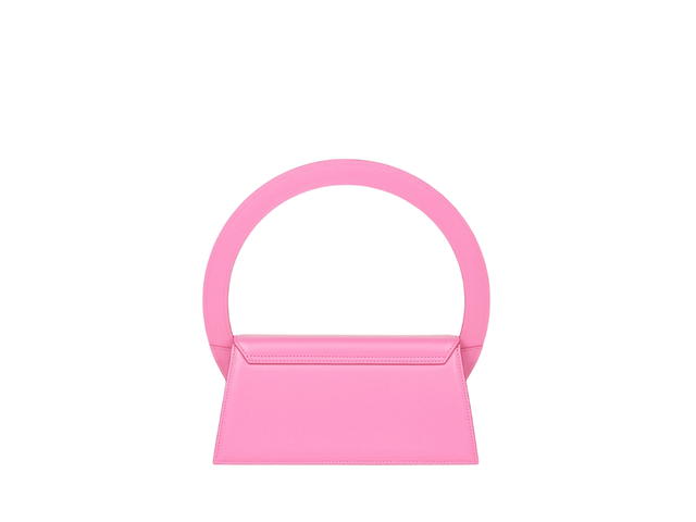 Jacquemus Jacquemus Le Sac Rond In Smooth leather Structured Round With Gold Metal Hardware Pink - view 2