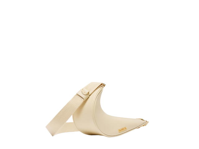 Jacquemus Jacquemus Le Sac Swoosh JACQUEMUS+NIKE In Cowskin With Gold Metal Logo-Hardware Ivory - view 2