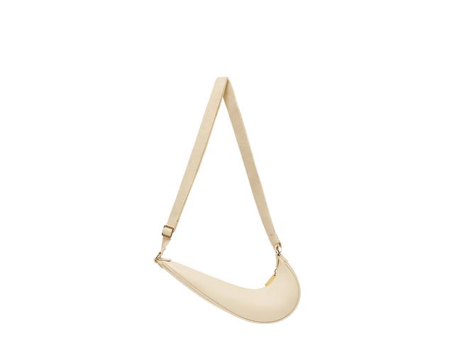 Jacquemus Jacquemus Le Sac Swoosh JACQUEMUS+NIKE In Cowskin With Gold Metal Logo-Hardware Ivory - view 3