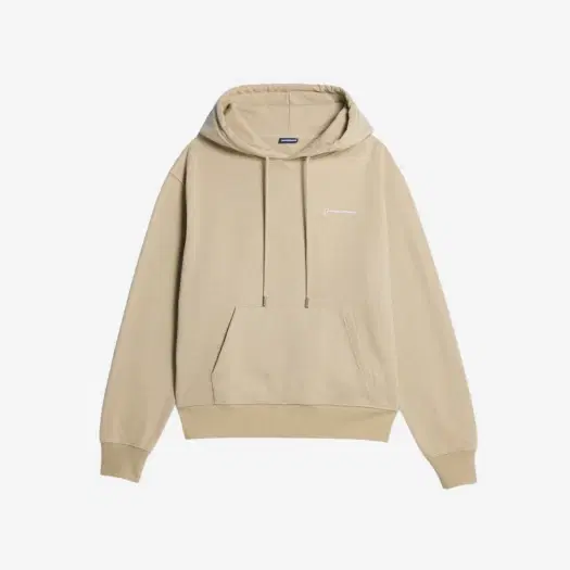 Buy Jacquemus Le Sweatshirt Brode Embroidered Logo Hoodie Light Khaki at Sasom – Authentic and Ready to Ship