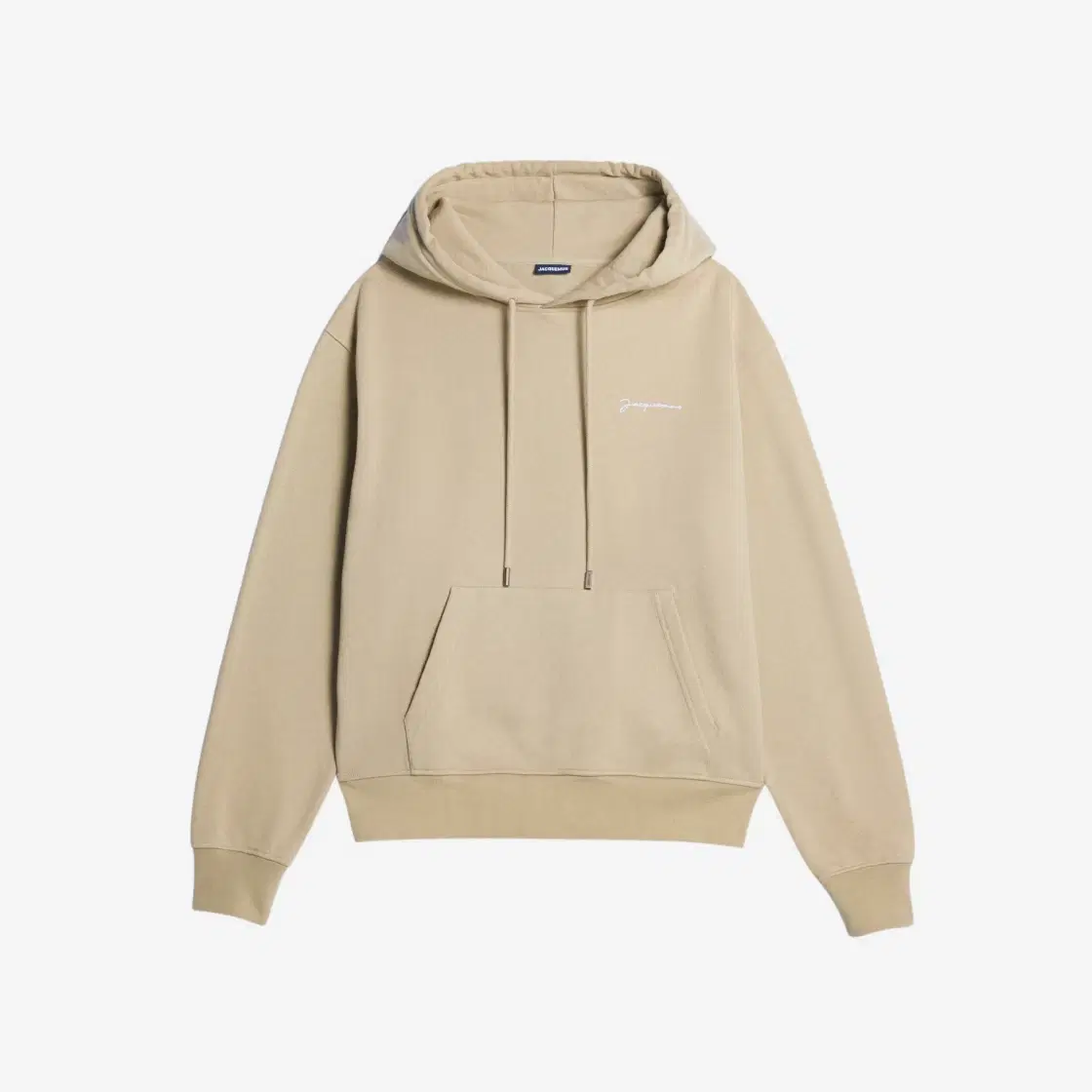 Jacquemus Jacquemus Le Sweatshirt Brode Embroidered Logo Hoodie Light Khaki