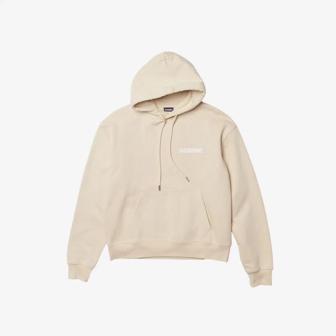 Jacquemus Jacquemus Le Sweatshirt Printed Logo Hoodie Light Beige