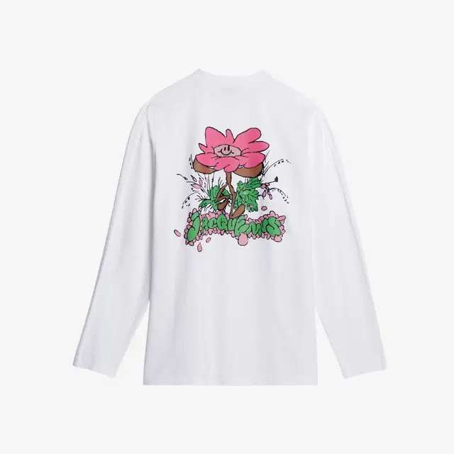 Jacquemus Jacquemus Le T-Shirt Desenho Manches Longues Daisy Logo Long Sleeve T-Shirt Print Marguerite White - view 2