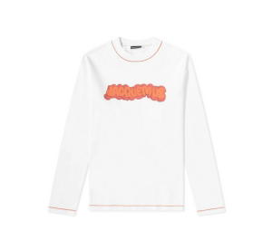 Buy Jacquemus Men's Long Sleeve Paste Logo T-Shirt White at Sasom – Authentic and Ready to Ship