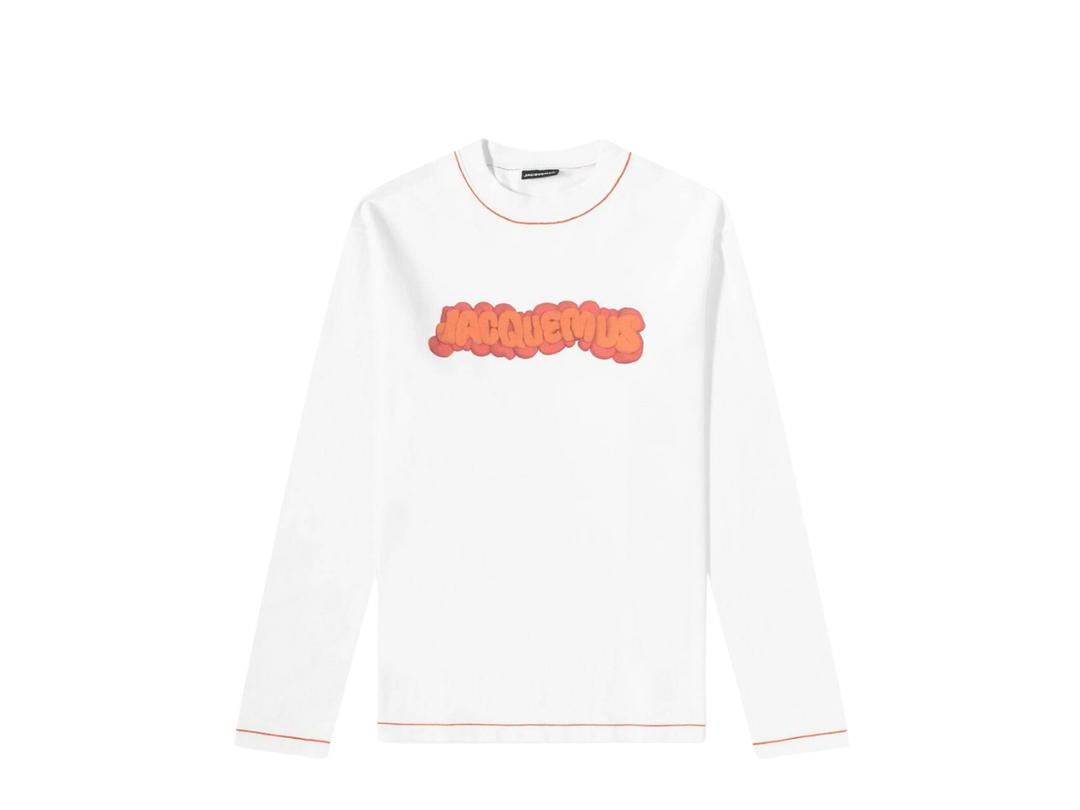 Jacquemus Jacquemus Men's Long Sleeve Paste Logo T-Shirt White