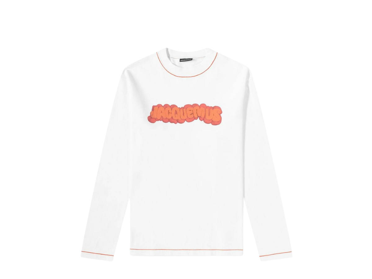 Jacquemus Jacquemus Men's Long Sleeve Paste Logo T-Shirt White