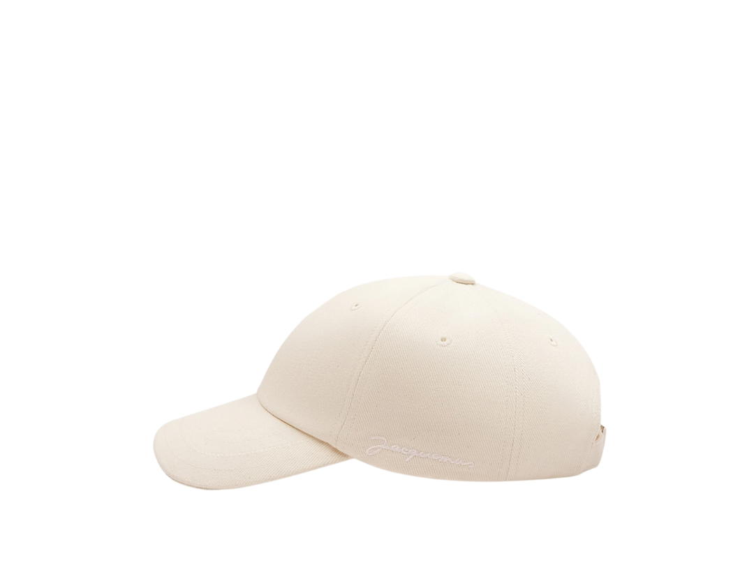 Jacquemus Jacquemus The Jacquemus Cap Signature Baseball Cap Off-White