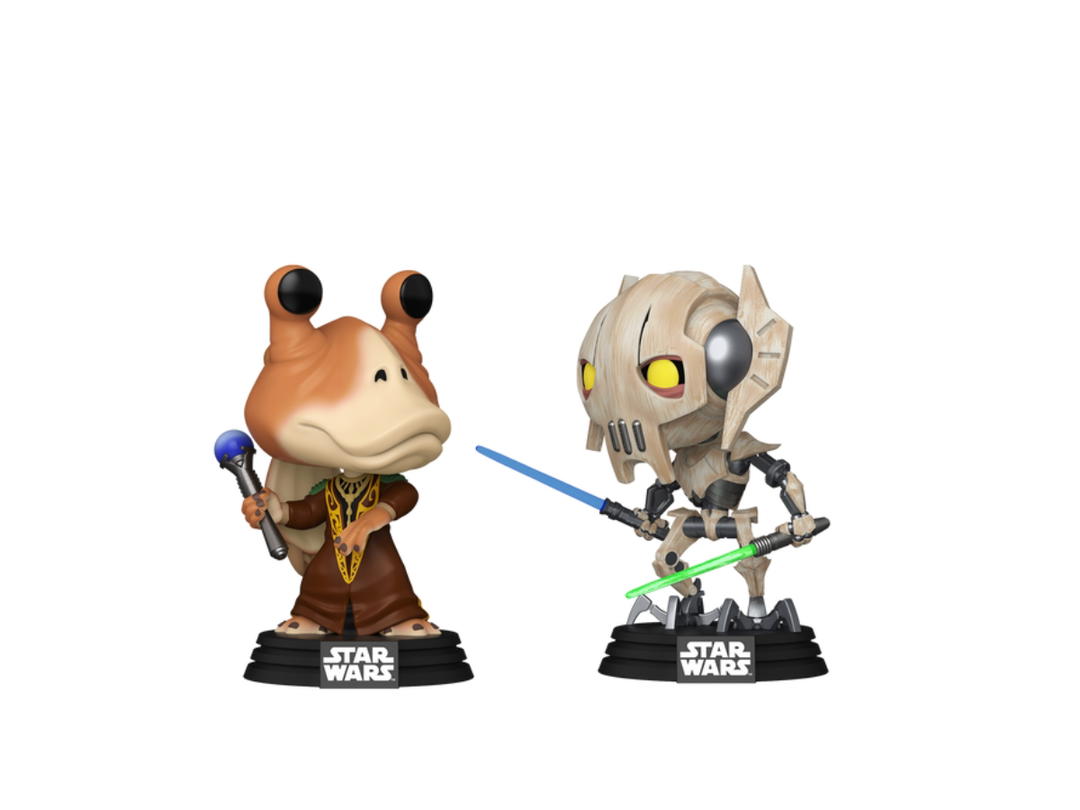 Funko Jar Jar Binks vs. General Grievous (Exclusive) POP! Star Wars: The Clone Wars (Pack 2)