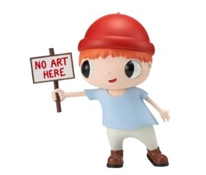 Buy Javier Calleja "No Art Here" PVC Figure at Sasom – Authentic and Ready to Ship