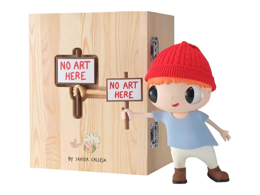 Javier Javier Calleja No Art Here Wood Figure (Edition of 250)