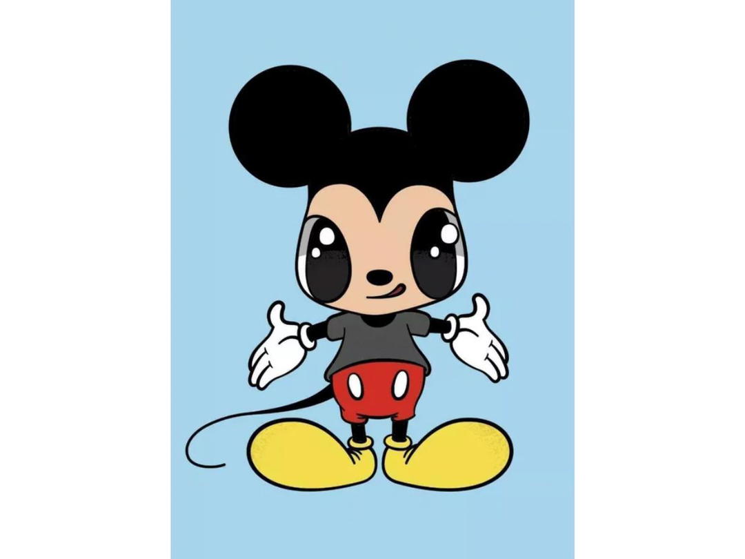 Javier Javier Silkscreen Mickey Mouse Now And Future 2021