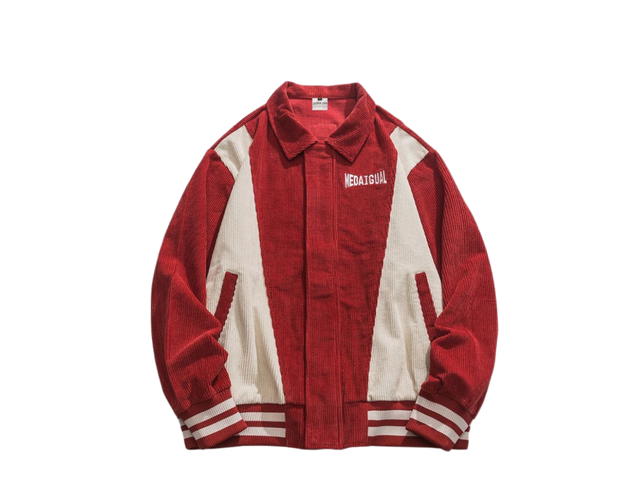 Jeera 168 Jeera 168 80 's Ruby Red Corduroy Jacket - view 1