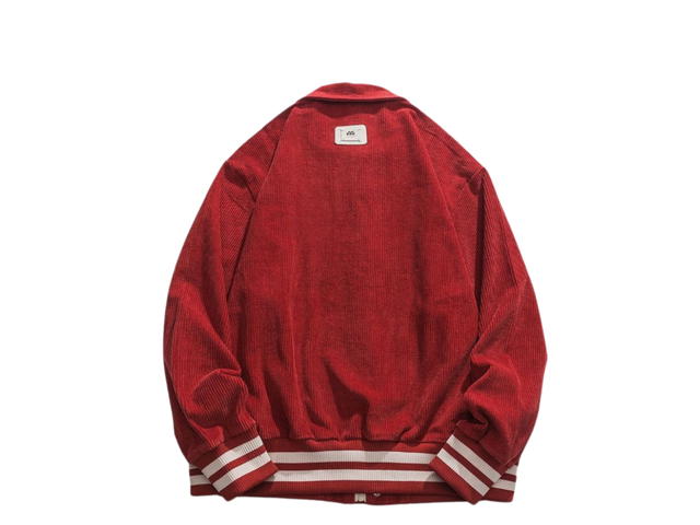 Jeera 168 Jeera 168 80 's Ruby Red Corduroy Jacket - view 2