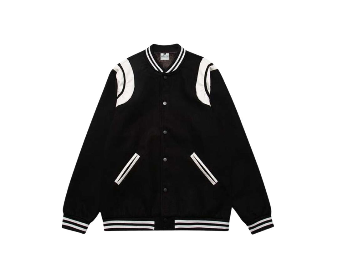 Jeera 168 Jeera 168 Black American Baseball Jacket
