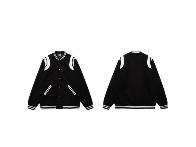 Jeera 168 Jeera 168 Black American Baseball Jacket - view 3