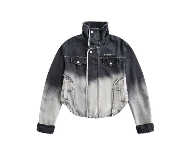Jeera 168 Jeera 168 Black Gradient Denim Jacket - view 1