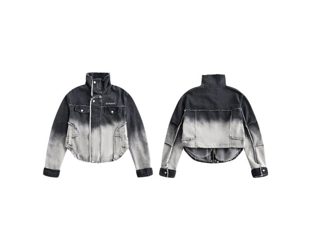 Jeera 168 Jeera 168 Black Gradient Denim Jacket - view 3
