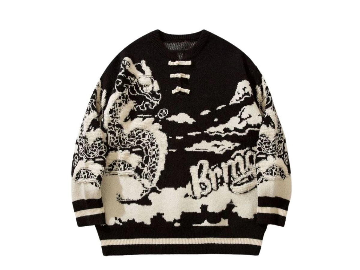 Jeera 168 Jeera 168 Black Sky Dragon Sweater