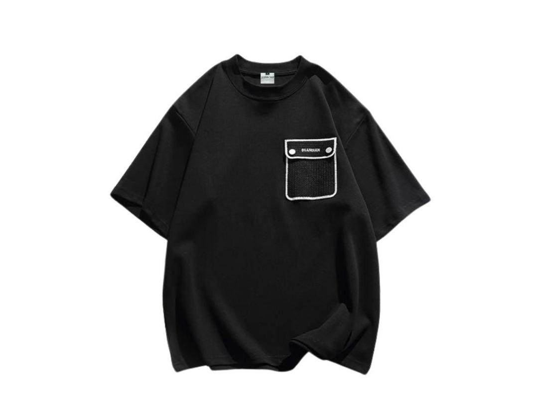 Jeera 168 Jeera 168 Black Snap Button T-Shirt