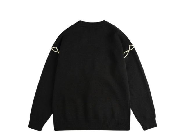 Jeera 168 Jeera 168 Black Wish Bone Sweater - view 2