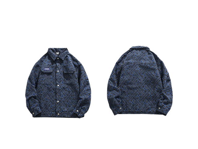 Jeera 168 Jeera 168 Blue Division Maze Jacket - view 3