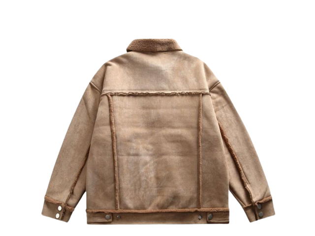 Jeera 168 Jeera 168 Brown Embossed Suede Jacket - view 2